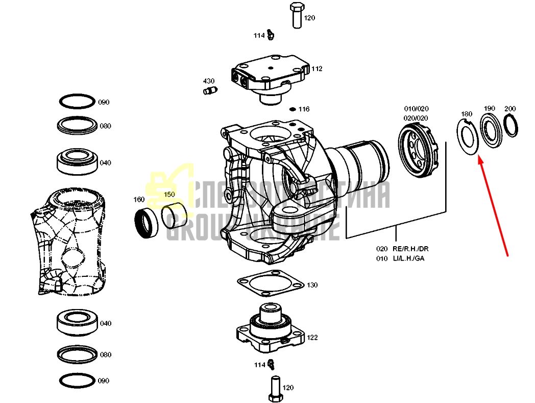 ZF 4472.398.017 Шайба форсунки упорная